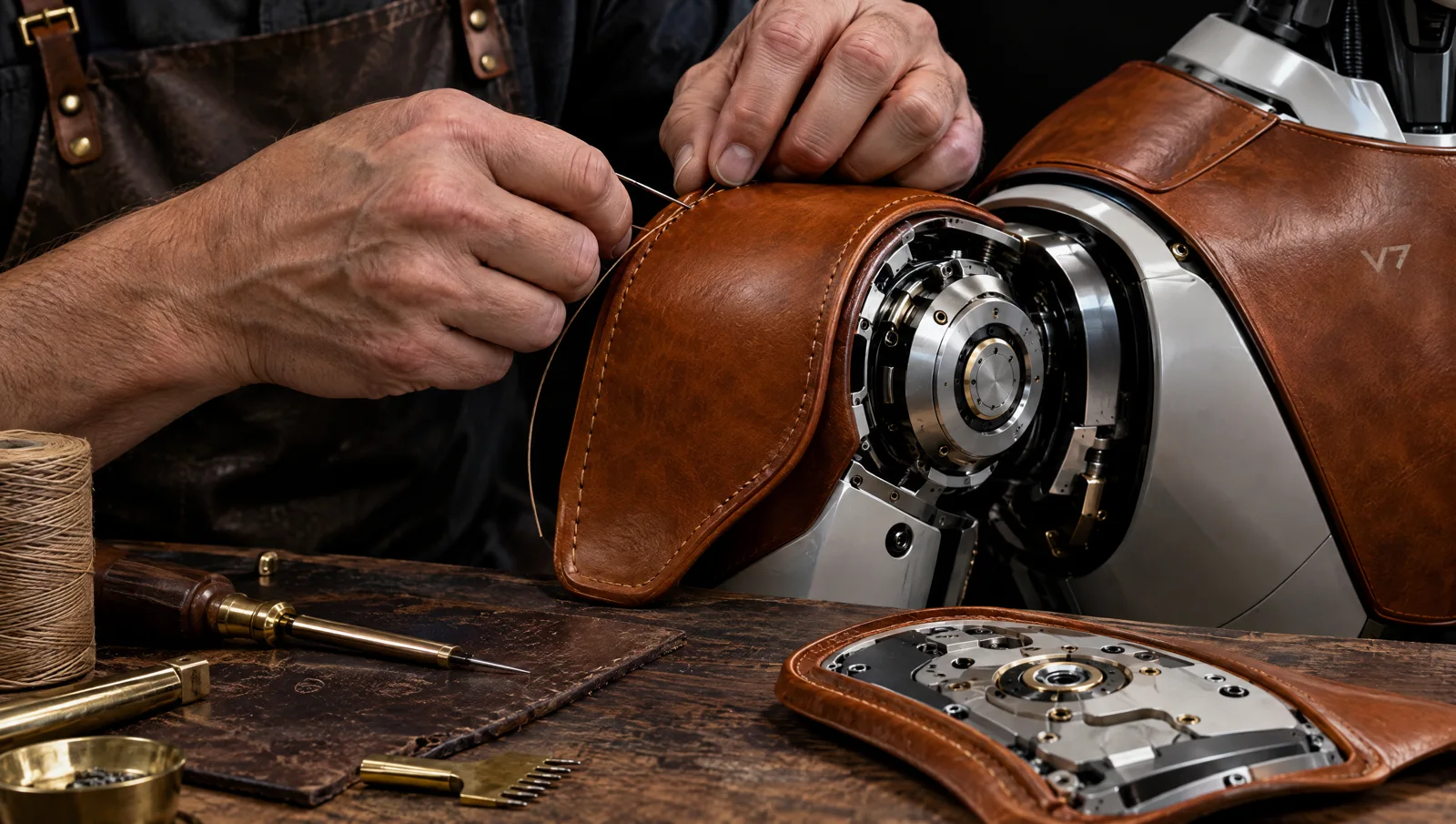 Fine leatherwork robotic design concept