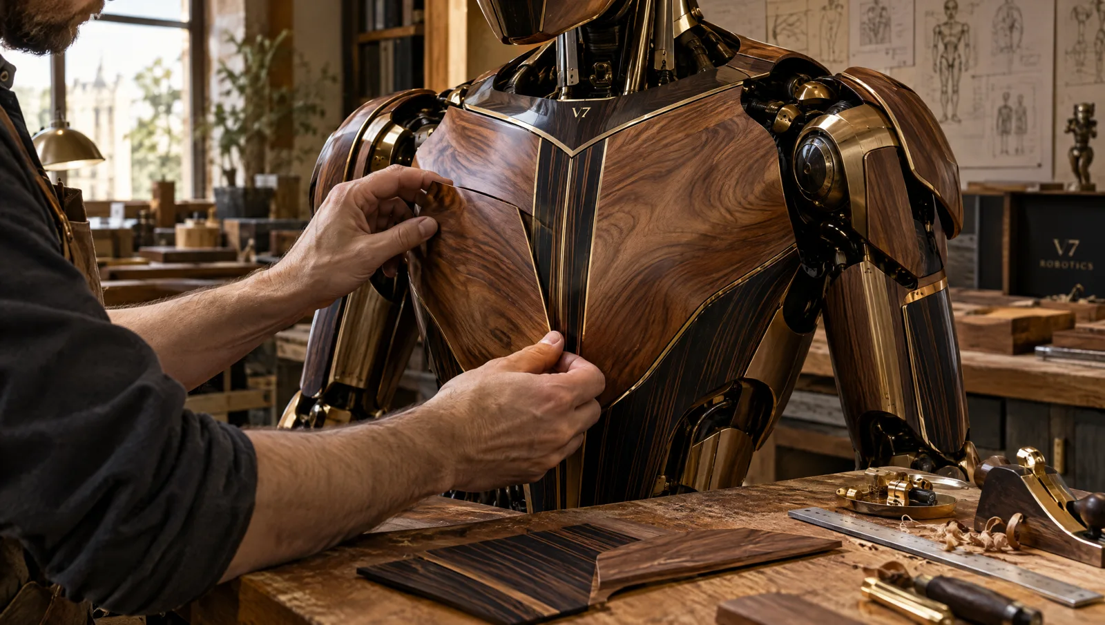 Wood & carpentry robotic design concept