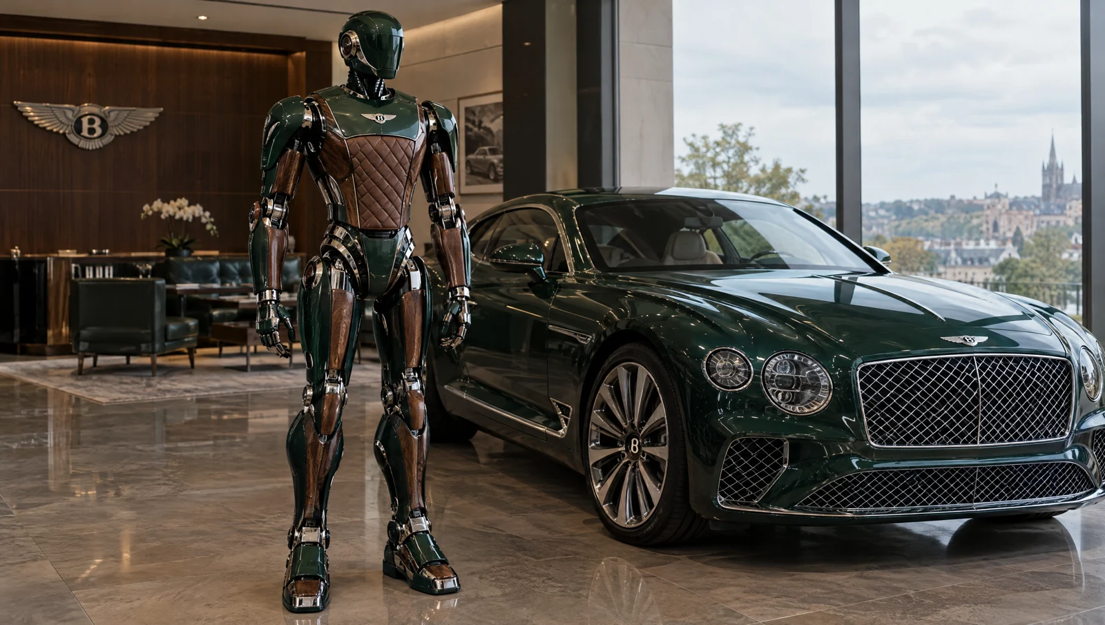 Independent Bentley inspired robot concept, not an official product