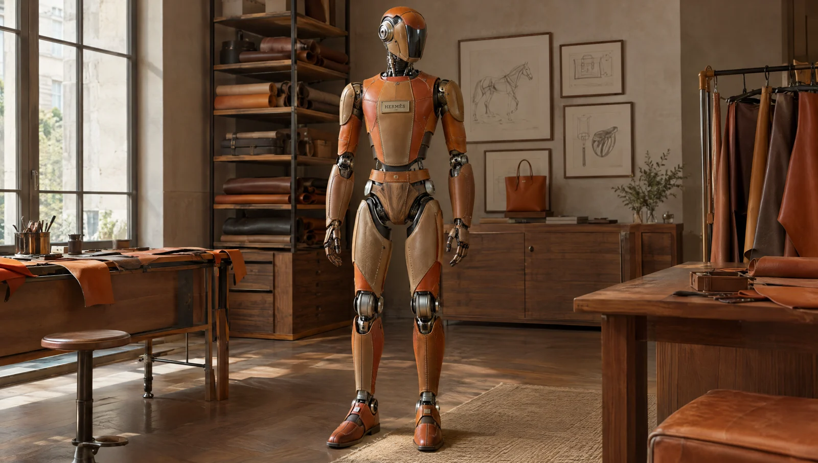 Independent Hermès inspired robot concept, not an official product