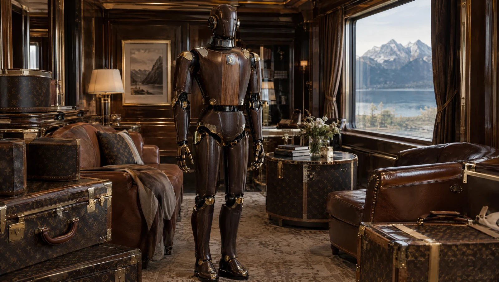 Independent Louis Vuitton inspired robot concept, not an official product