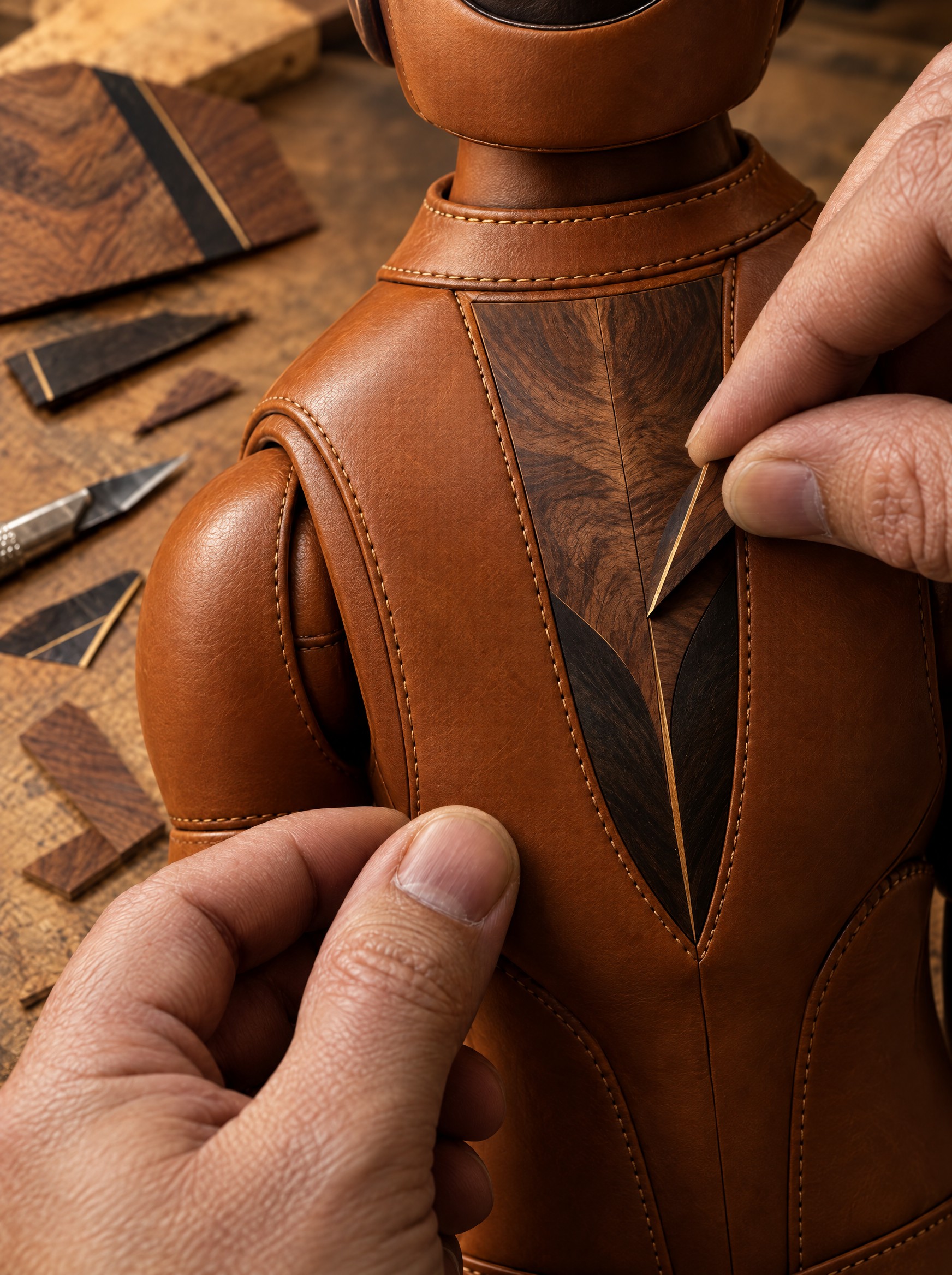Set by hand, piece by piece