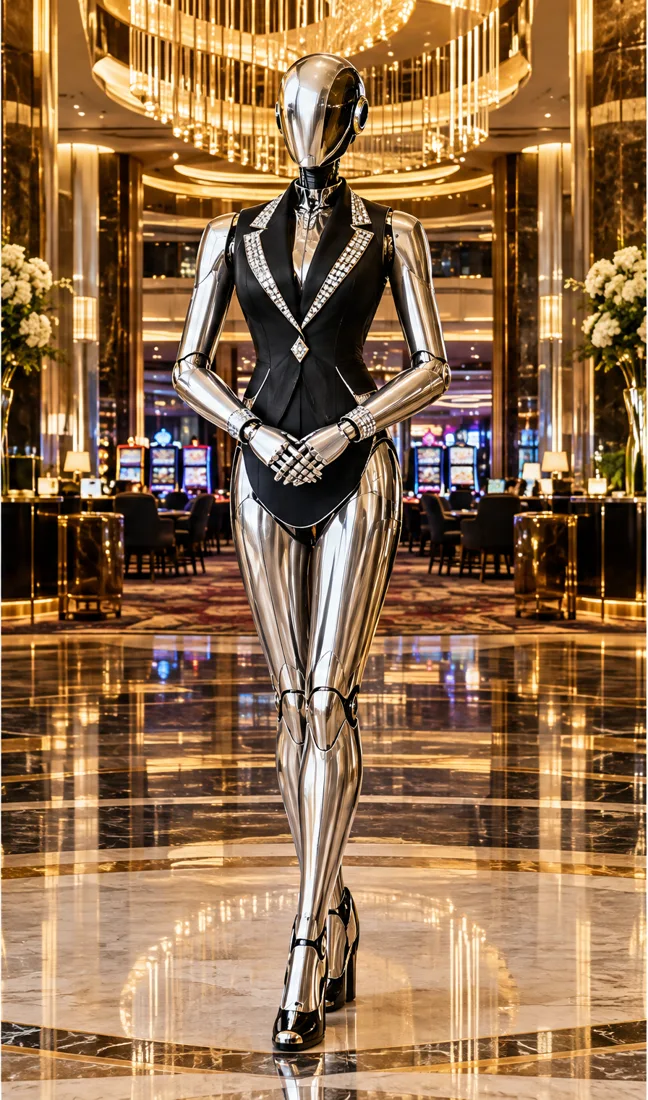 Casinos robot concept
